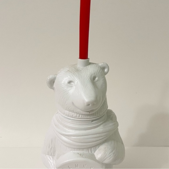Vintage Always Coca-Cola Polar Bear Plastic Collector’s Drinking Cup With Straw - Picture 3 of 16